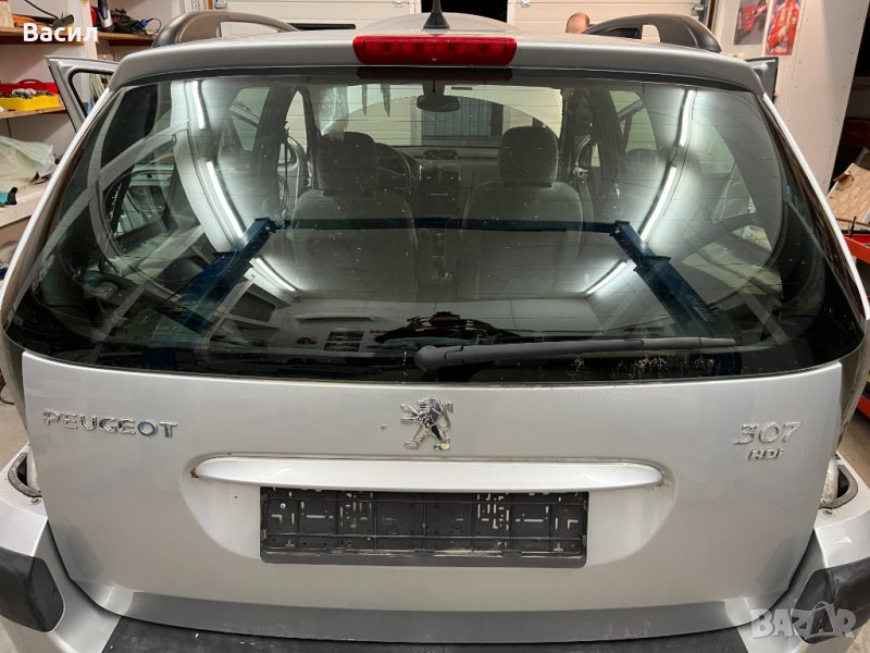 Заден капак Багажник СВЕТЛОСИВ Peugeot 307 SW 1.6 HDI 1.6hdi Пежо 307 Комби 1.6 ХДИ 1.6хди pejo, снимка 1