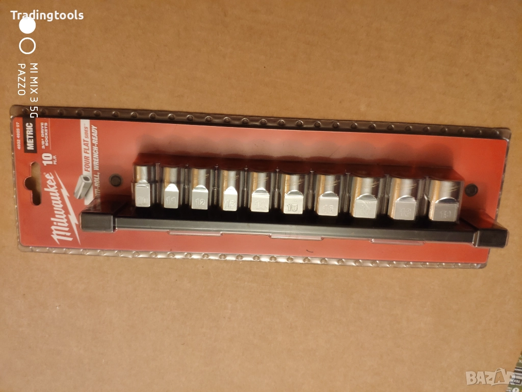 Milwaukee 3/8″ 10броя качествени вложки камъни 10-19mm комплект, снимка 1