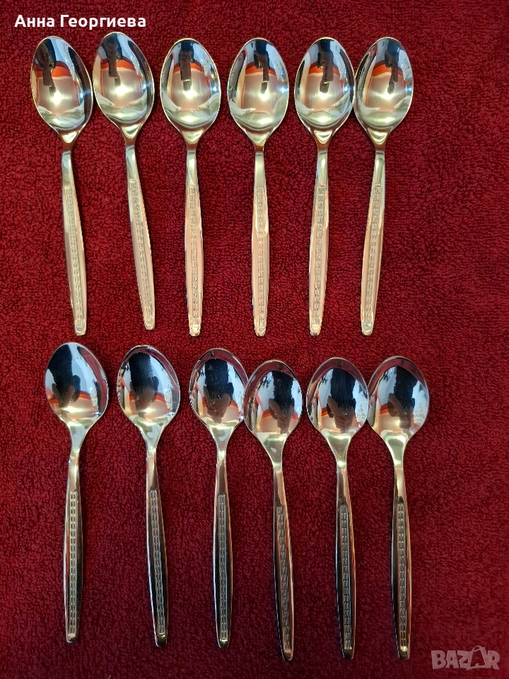 Чаени лъжички от неръждаема стомана - нови., снимка 1