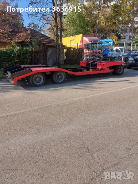 Атовозно ремърке с ниска товарна площадка, снимка 1