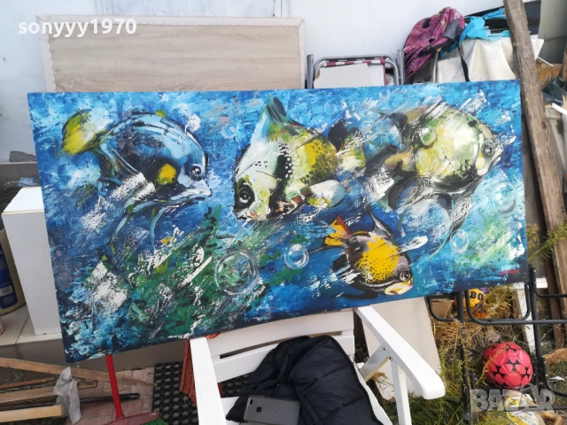 РИБИ-ГОЛЯМА КАРТИНА 1510251553, снимка 6 - Картини - 52064187