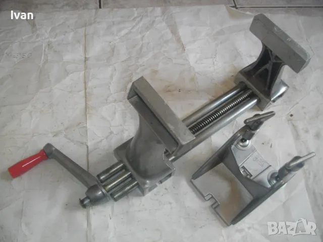 Швейцарско Алуминиево Дърводелско МЕНГЕМЕ Захват 21,5 см Почти Ново ZYLIZZ SWISS MADЕ със стойка