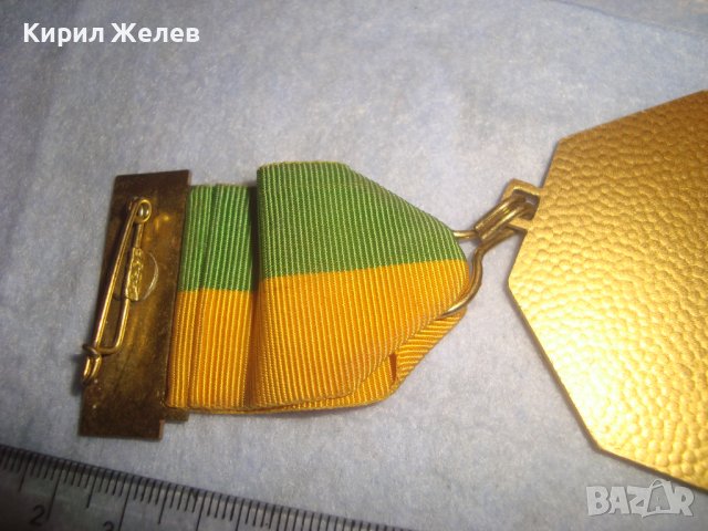 1980г. ПОЗЛАТЕН РЯДЪК КОЛЕКЦИОНЕРСКИ БРОНЗОВ НЕМСКИ МЕДАЛ ХАНАУ с ЛЕНТА и НОСАЧ 30661, снимка 8 - Антикварни и старинни предмети - 37971184