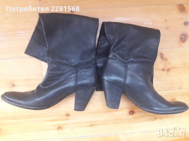 Италиански дамски ботуши от естествена кожа, снимка 3 - Дамски ботуши - 30696624
