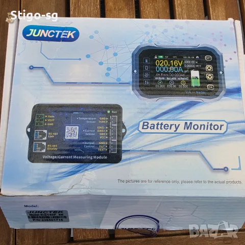 Професионален Bluetooth Батериен Монитор JUNCTEK KG140F (0-120V, 400A) - Смарт Шунт