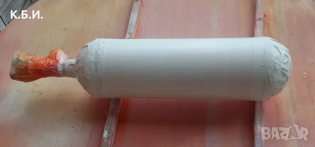 Продавам - 1 брой малка метална бутилка - 2,3L - 3,55кг tara - 250 BAR - атмосфери работно налягане, снимка 4 - Въздушно оръжие - 55581093