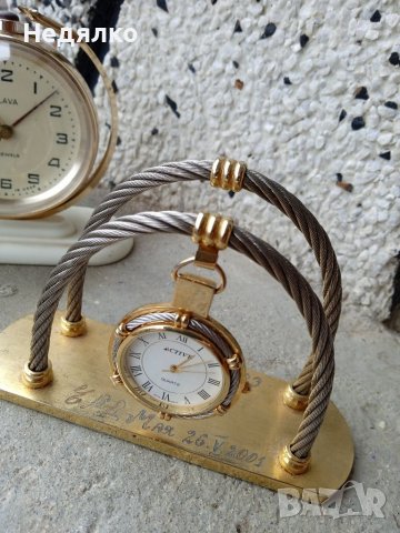 Рядък настолен,джобен часовник Active , снимка 9 - Антикварни и старинни предмети - 39266982