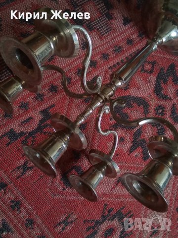 Свещник стар 25857, снимка 3 - Антикварни и старинни предмети - 34369564