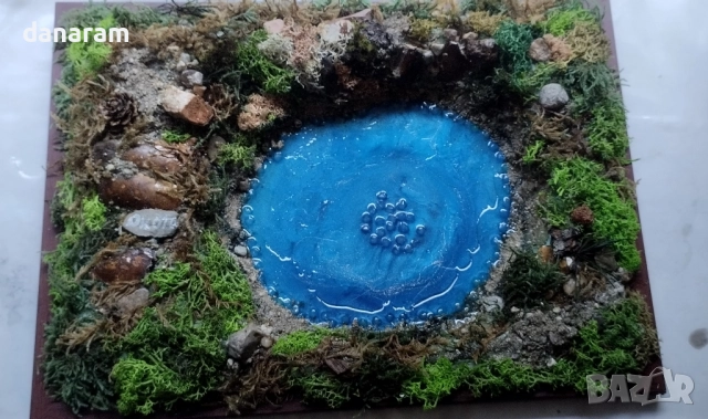 Картини със скандинавски мъх и естествени материали , снимка 9 - Декорация за дома - 44114877