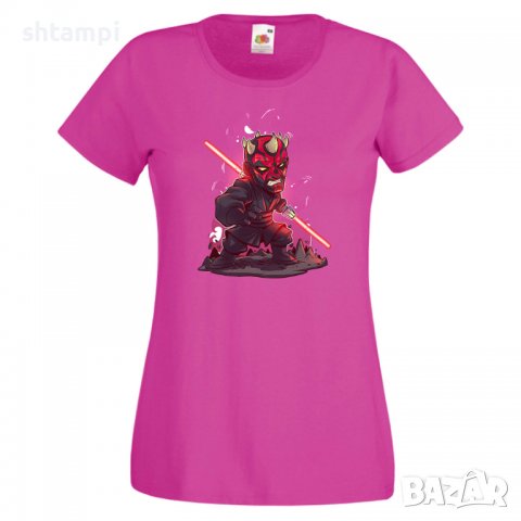 Дамска тениска Star Wars Darth Maul Star Wars Игра,Изненада,Подарък,Геймър,, снимка 9 - Тениски - 36788842