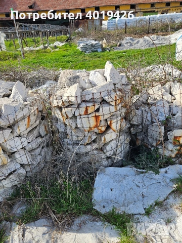 Декоративен естествен бял камък