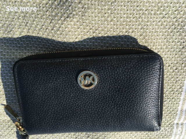 Дамски портфейл от естествена кожа  Michael Kors, снимка 3 - Портфейли, портмонета - 52073526