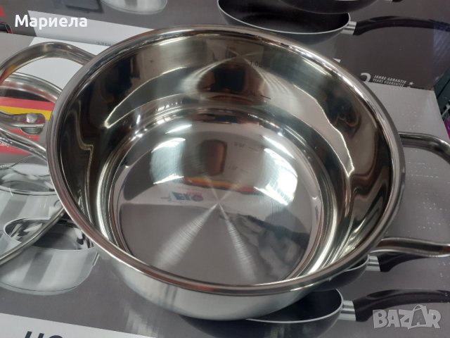 Немски Индукционен комплект тенджери и тигани ELO Germany 7части, снимка 8 - Съдове за готвене - 39347881