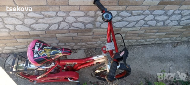 Детско колело 12 цола със спомагателни., снимка 1