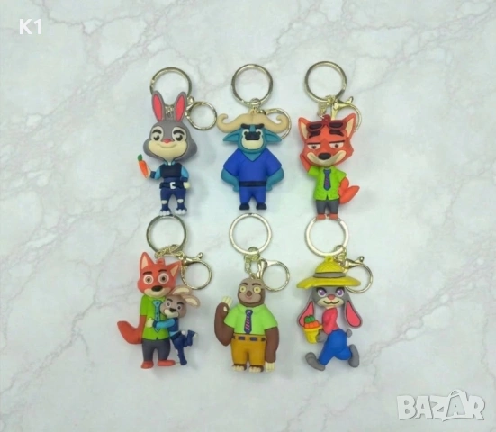 Фигурка Ключодържател Зоотрополис Зоотопия, Ник Уайлд/Джуди Хопс, Zootropolis в кутия, снимка 2 - Образователни игри - 53884478