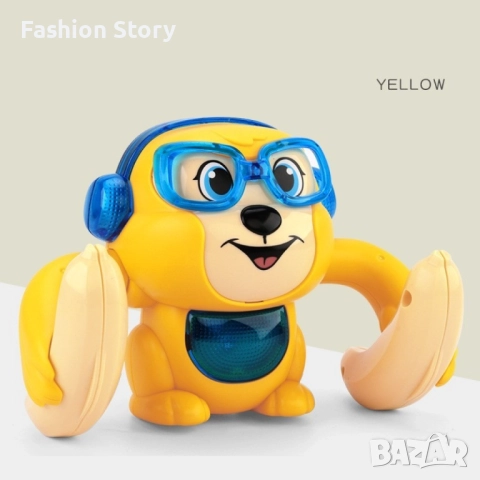 Бебешка играчка търкаляща се маймунка, дистанционно управление чрез пляскане, снимка 6 - Музикални играчки - 51853783