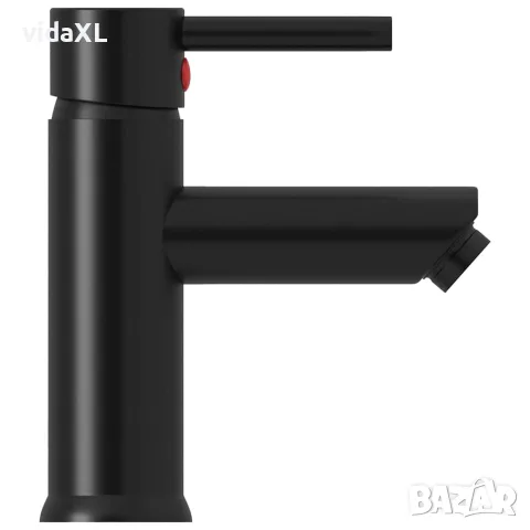 vidaXL Смесител за баня, черен, 130x176 мм, снимка 4 - Смесители - 56146169