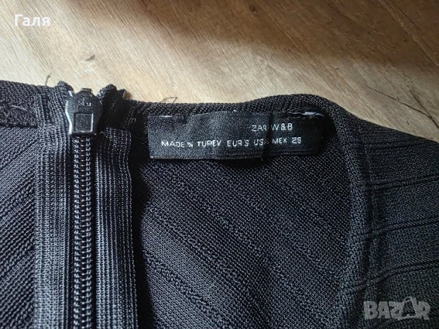 Черна рокля ZARA, снимка 4 - Рокли - 50997029