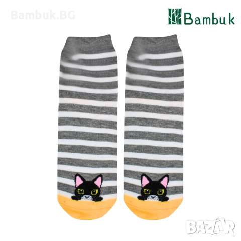 Дамски чорапи за весело настроение “Криещи се котенца”, снимка 10 - Други - 52577579