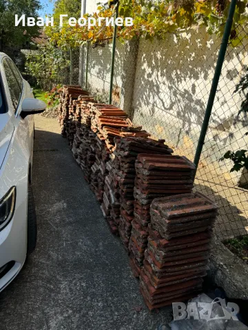 Български  керемиди 430 бр употребявани до Дупница , снимка 3 - Строителни материали - 47681272