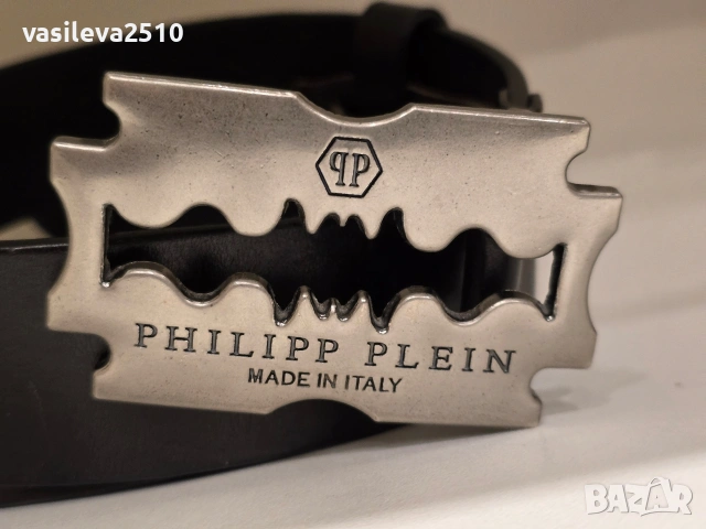 Philipp Plein оригинален мъжки колан от естествена кожа , снимка 3 - Колани - 53891114