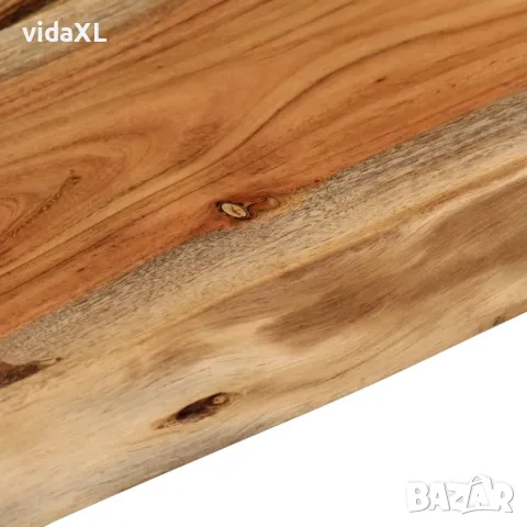 vidaXL Стенен рафт, 60x40x3,8 см, правоъгълен, масив акация, жив ръб, снимка 6 - Етажерки - 56147304