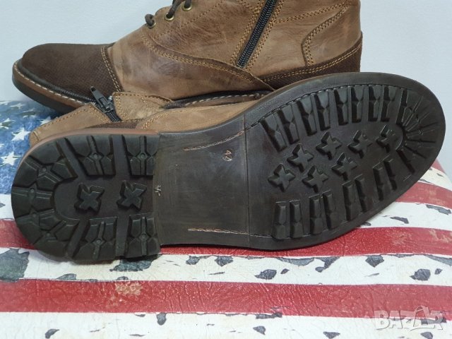 MANUEL ALIVES 42 номер, без забележки, естествена кожа , снимка 6 - Мъжки боти - 42855524