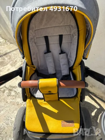 Количка 3 в 1 Krausman, Nexxo Yellow, снимка 8 - Детски колички - 56271155