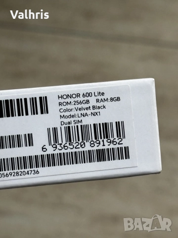 Honor 600 Lite 256GB / 8GB RAM / Black / 2г. Гаранция! / НОВ!, снимка 5 - Huawei - 56205110