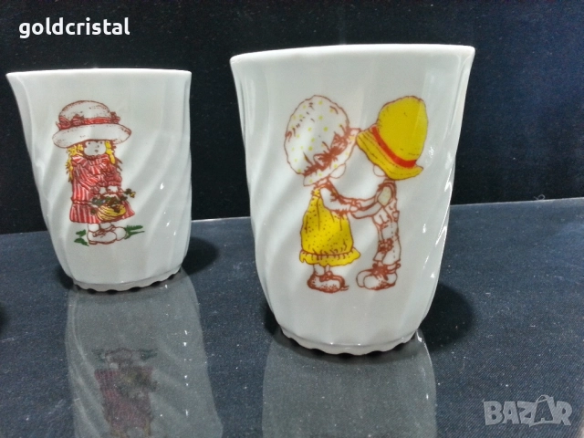 стар полски порцелан чаени чаши детски мотиви , снимка 7 - Антикварни и старинни предмети - 51636434