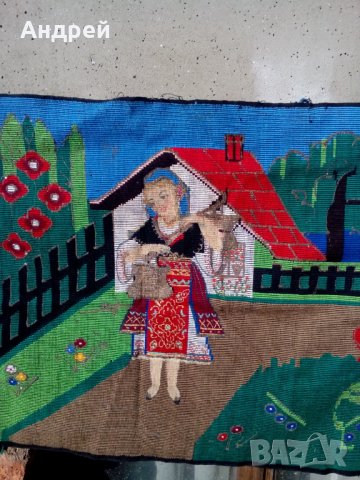 Старинен ковьор,покривка за стена #123, снимка 3 - Други ценни предмети - 30747557
