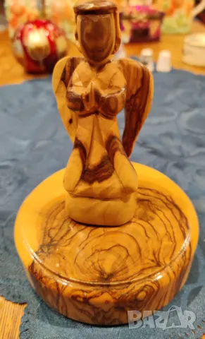 Кутия за писма.Дървен ангел, снимка 1