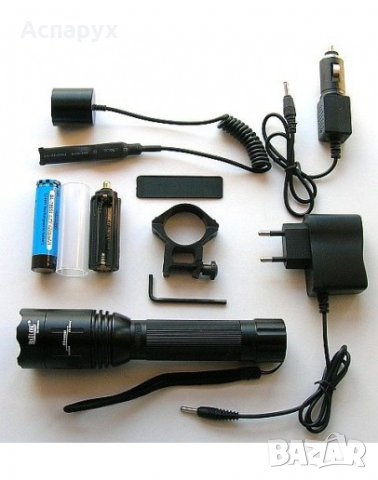 Мощен LED фенер за лов QC8639, снимка 3 - Оборудване и аксесоари за оръжия - 30203032