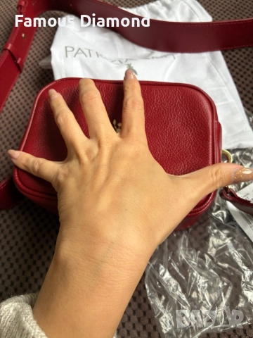 Чанта бордо Patrizia Pepe, снимка 2 - Чанти - 52352002
