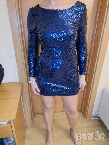 Официална рокля с пайети , снимка 7 - Рокли - 49030034