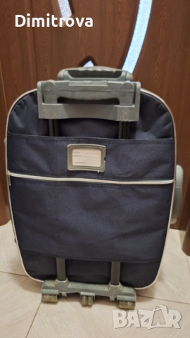 Продавам сиво-син куфар, снимка 3 - Куфари - 54005397