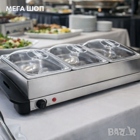Електрически нагревател за бюфет 2 в 1 - винаги топла храна, снимка 2 - Други - 53879112
