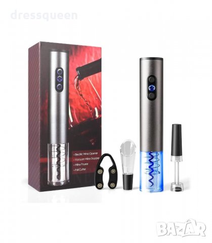 2907 Комплект за вино с автоматичен тирбушон , снимка 2 - Аксесоари за кухня - 34266000