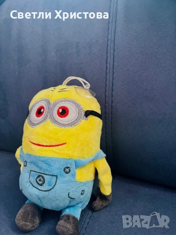 Плюшен Минион  с вендуза, снимка 3 - Плюшени играчки - 52790316