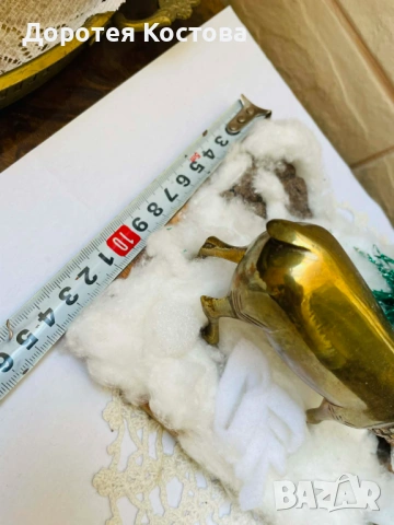 Красива украса с месинг от Англия, снимка 10 - Антикварни и старинни предмети - 54211024