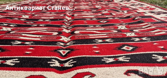 Български килим с етнографски чар, снимка 18 - Килими - 51736720