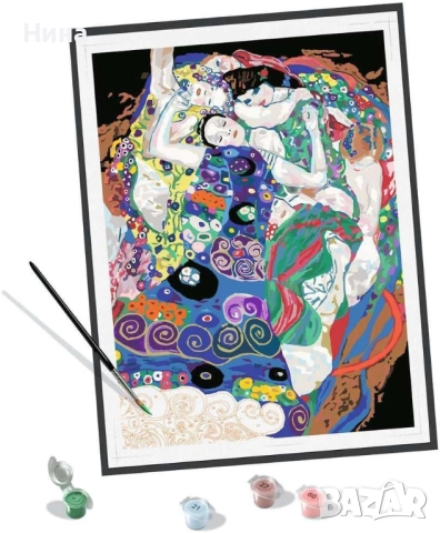 Рисуване по номера с Ravensburger: Gustav Klimt, The Virgin 🖼, снимка 6 - Картини - 52845204