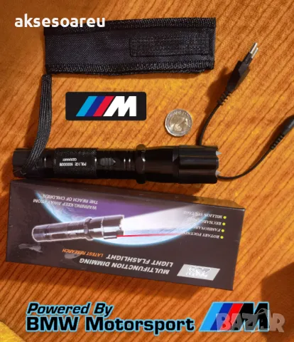 Висококачествен нов Мощен фенер с електрошок и лазер 288 Супер лек LED прожектор акумулаторен дългот, снимка 17 - Лед осветление - 48907303