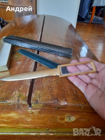 Стар нож за писма,лупа Балкантурист, снимка 5 - Други ценни предмети - 54044637