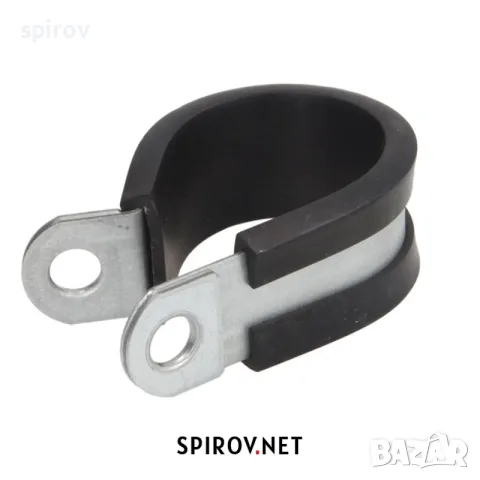 P‑скоба за кабели и маркучи метална с гумена подложка (6–70 mm), снимка 9 - Части - 55733432