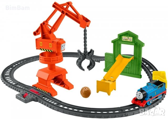 Промоция ! Fisher Price Thomas & Friends Cassia Crane and Cargo / Разтоварване на доковете, снимка 7 - Влакчета, самолети, хеликоптери - 31050870