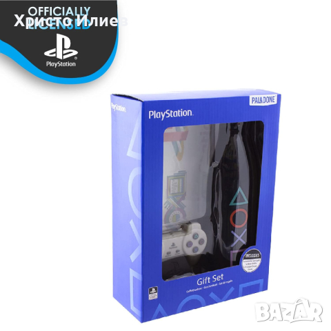 Подаръчен комплект PlayStation Часовник Бутилка Лампа Стикери Лицензиран Paladone, снимка 10 - Аксесоари - 44650754