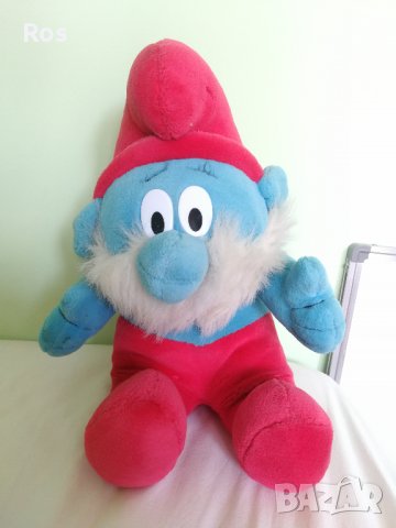 Голям плюшен пеещ смърф, снимка 4 - Плюшени играчки - 37564134