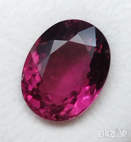 Рубелит турмалин с прекрасен виолетово червен цвят 5.12кт.! Нов! , снимка 2 - Други - 43905675