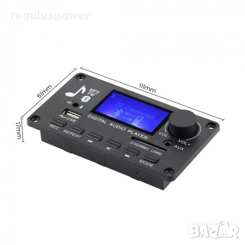 Mp3 плеър DC 7V - 15V AIYIMA  с Bluetooth 5.0модул за вграждане папки, Sd, Fm, AUX, mic, Call, снимка 10 - MP3 и MP4 плеъри - 37518810